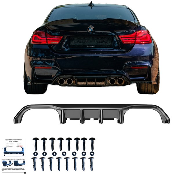 Bakre stötfångarkjol (Diffusor) BMW M4 F82 2014-2021 Oneway OW RV OneWay Bakre stötfångarkjol (Diffusor) BMW M4 F82 2014-2021 Oneway OW RV OneWay