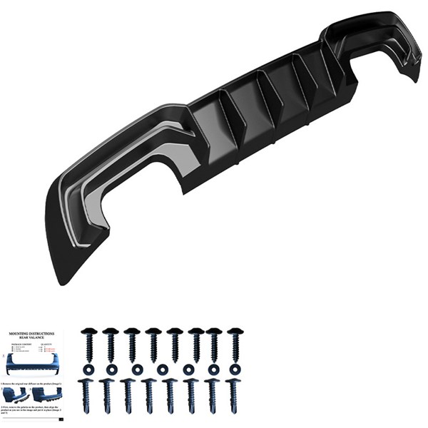 Bakre stötfångarkjol (Diffusor) Audi S3 SB 8V FL 2016-2020 OneWay Bakre stötfångarkjol (Diffusor) Audi S3 SB 8V FL 2016-2020 OneWay