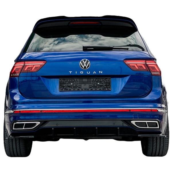 Bakre stötfångarkjol (Diffusor) VW Tiguan II RLine FL 20-24 OneWay
