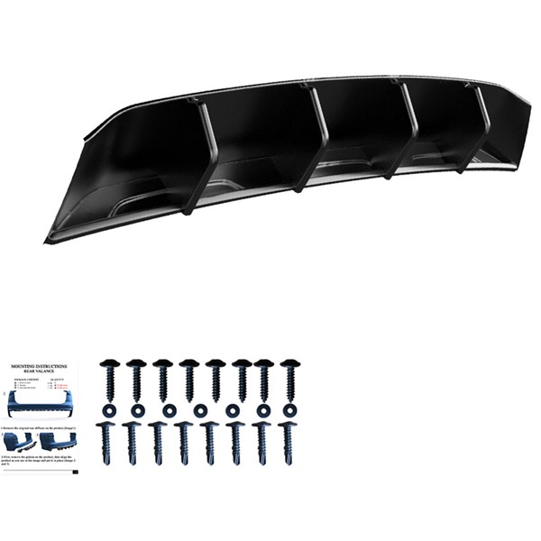 Bakre stötfångarkjol (Diffusor) VW Tiguan II RLine FL 20-24 OneWay Bakre stötfångarkjol (Diffusor) VW Tiguan II RLine FL 20-24 OneWay