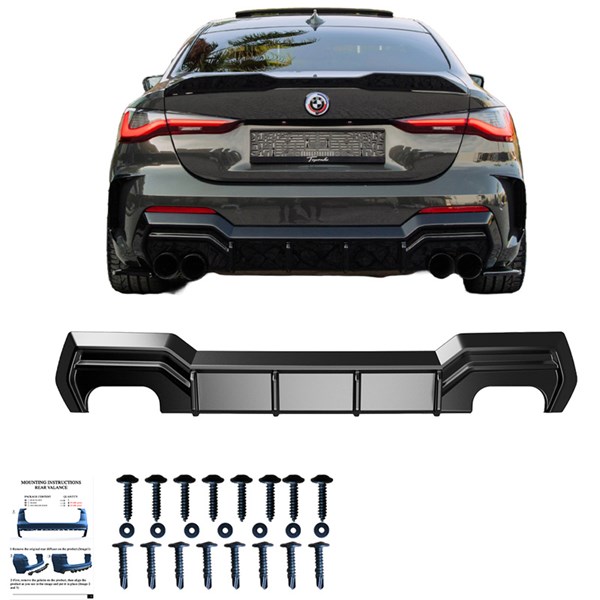 Bakre stötfångarkjol (Diffusor) BMW 4 G22/G23/M440i 20- OneWay Bakre stötfångarkjol (Diffusor) BMW 4 G22/G23/M440i 20- OneWay