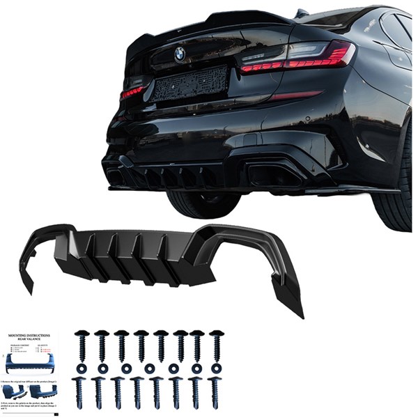 Bakre stötfångarkjol (Diffusor) BMW 3 G20/G21 M-Pack 18-22 OneWay Bakre stötfångarkjol (Diffusor) BMW 3 G20/G21 M-Pack 18-22 OneWay