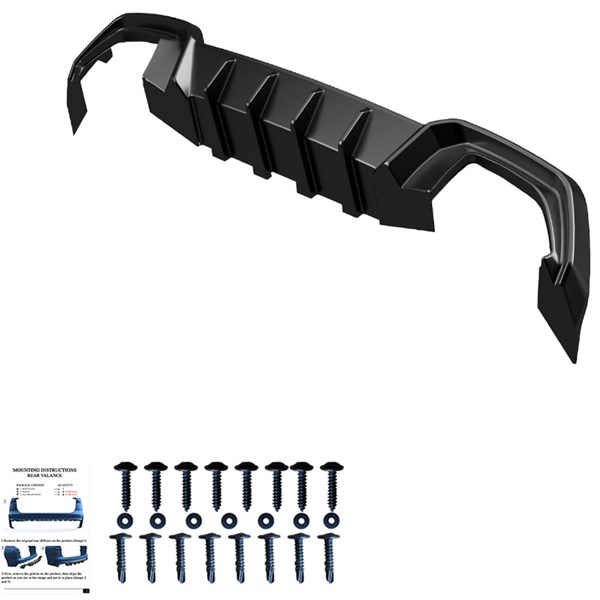Bakre stötfångarkjol (Diffusor) BMW 3 G20/G21 M-Pack 18-22 OneWay Bakre stötfångarkjol (Diffusor) BMW 3 G20/G21 M-Pack 18-22 OneWay