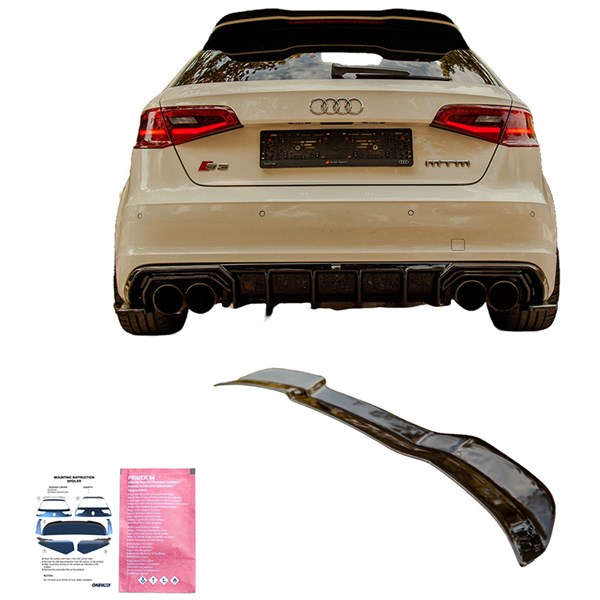 Takspoilerhuvud Audi S3 Sportback 8V/8V FL 2013-2020 OneWay Takspoilerhuvud Audi S3 Sportback 8V/8V FL 2013-2020 OneWay