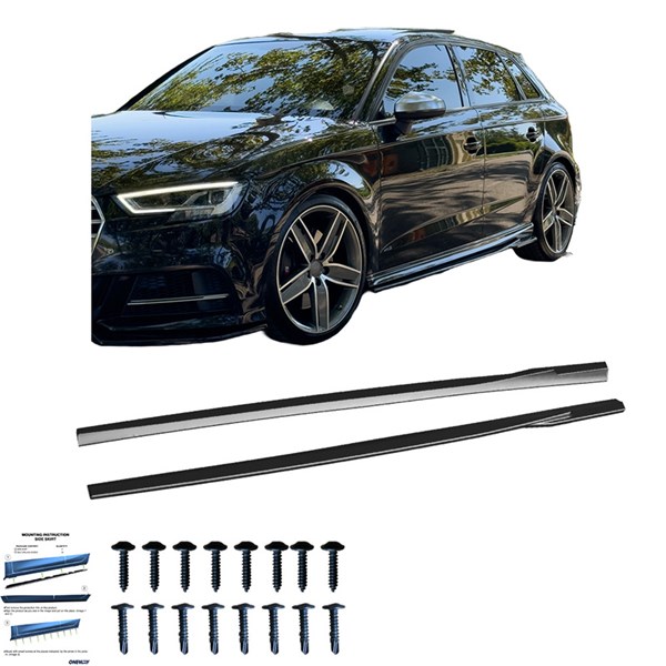 Sidokjolar Audi S3 8V/8V Facelift Sportback 2013-2020 OneWay