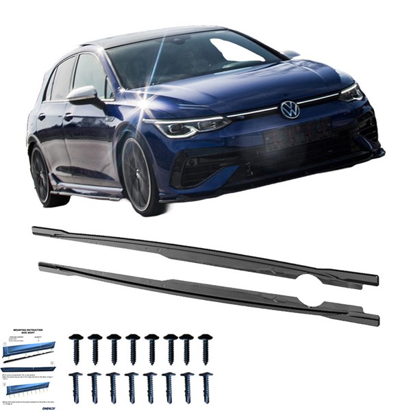 Sidokjolar Volkswagen Golf VIII HB/Variant R 2020- OneWay Sidokjolar Volkswagen Golf VIII HB/Variant R 2020- OneWay
