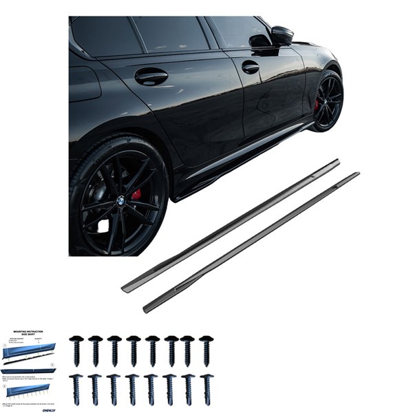 Sidokjolar BMW 3-Series G20/G21 M-Pack/M340i 2022- OneWay Sidokjolar BMW 3-Series G20/G21 M-Pack/M340i 2022- OneWay