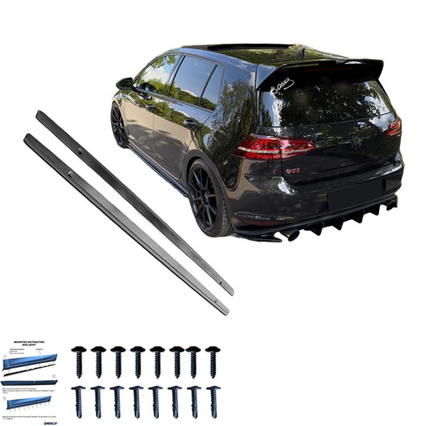 Sidokjolar VW Golf VII HB/Variant GTi/GTD 2013-2016 OneWay Sidokjolar VW Golf VII HB/Variant GTi/GTD 2013-2016 OneWay