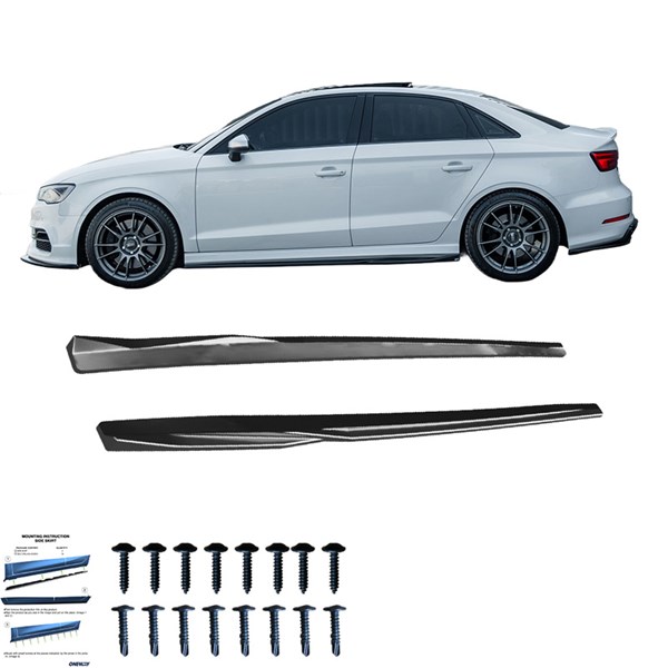 Sidokjolar Audi S3 8V/8V Facelift Sedan/Convert 2013-2020 OneWay