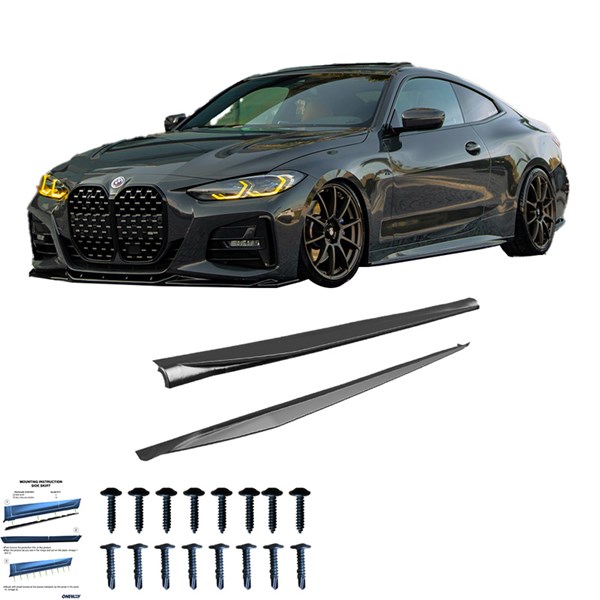 Sidokjolar BMW 4 G22/G23/M440i 2020-2024 & FL 2024- Oneway OW SS1 OneWay Sidokjolar BMW 4 G22/G23/M440i 2020-2024 & FL 2024- Oneway OW SS1 OneWay
