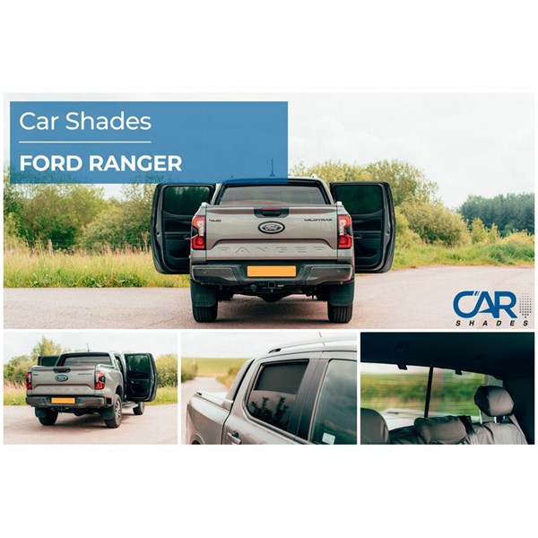 Solskydd Ford Ranger 4 doors, Bak Car Shades
