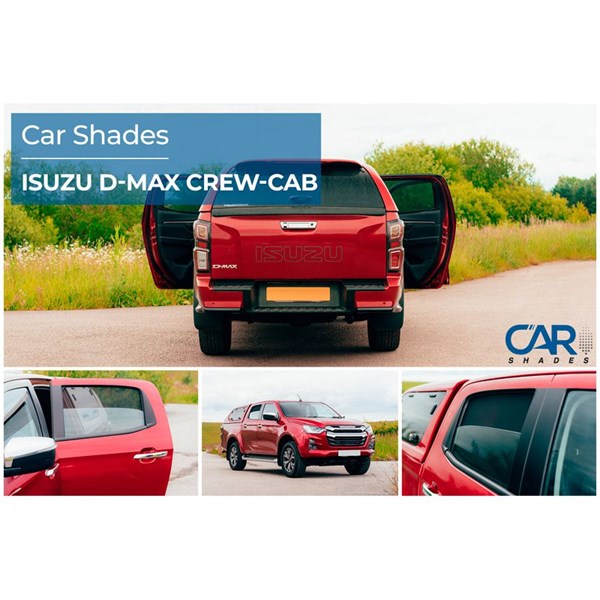 Solskydd Isuzu D-Max 4 doors, Bak Car Shades