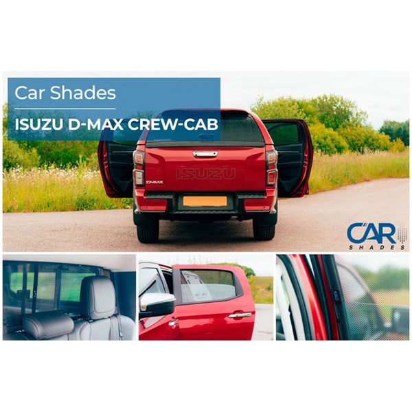 Solskydd Isuzu D-Max 4 doors, Bak Car Shades
