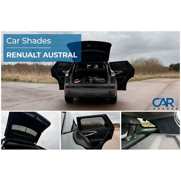Solskydd Renault Austral 5 doors, Bak Car Shades