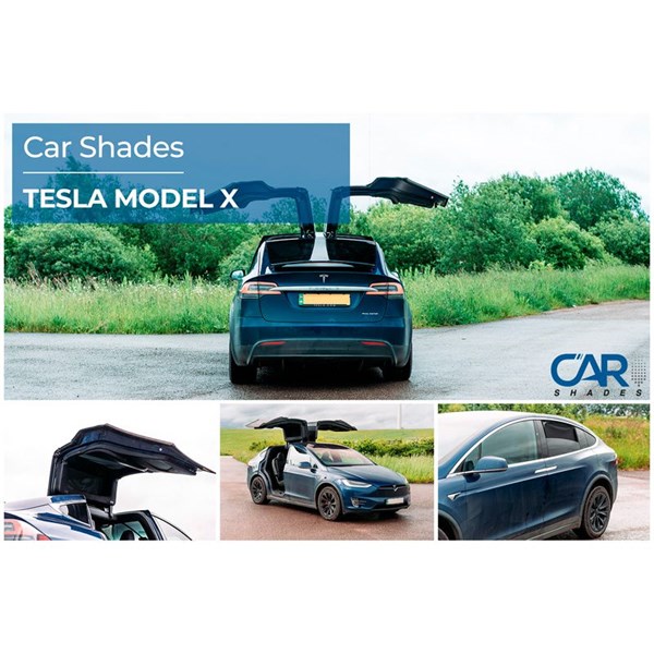 Solskydd Tesla Model X 5 doors, Bak Car Shades