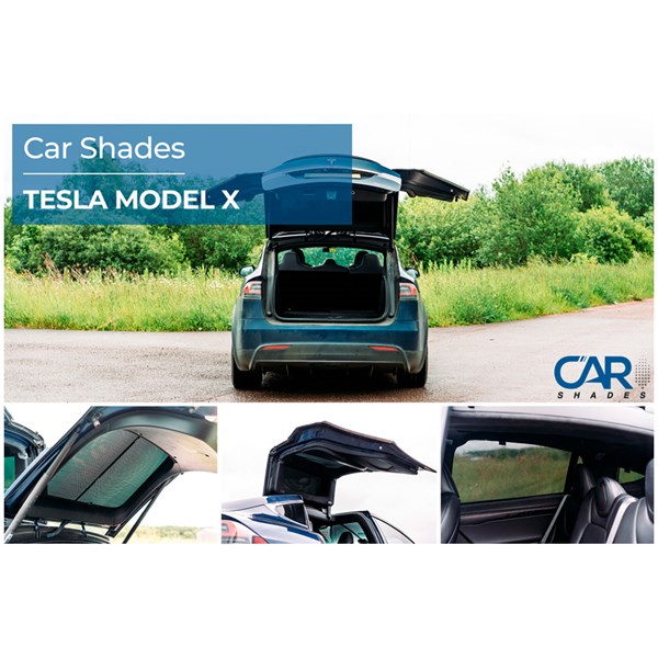 Solskydd Tesla Model X 5 doors, Bak Car Shades Solskydd Tesla Model X 5 doors, Bak Car Shades