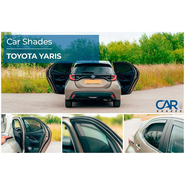 Solskydd Toyota Yaris (P21) 5 doors, Bak Car Shades