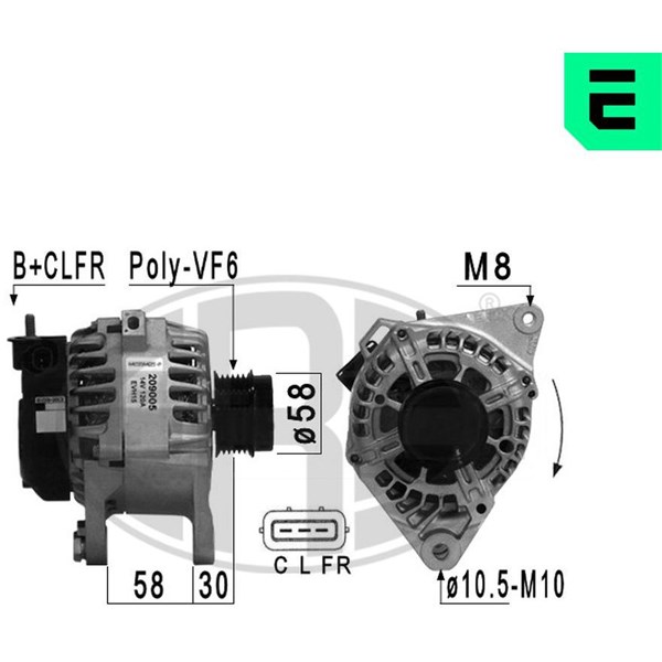 Generator 14V 120A