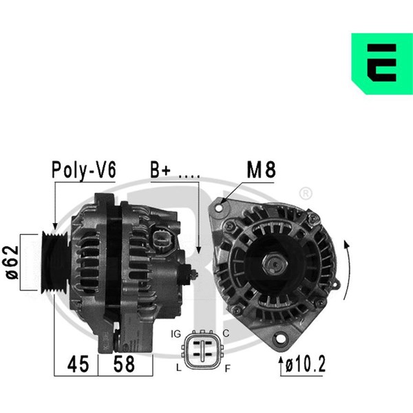 Generator 14V 70A
