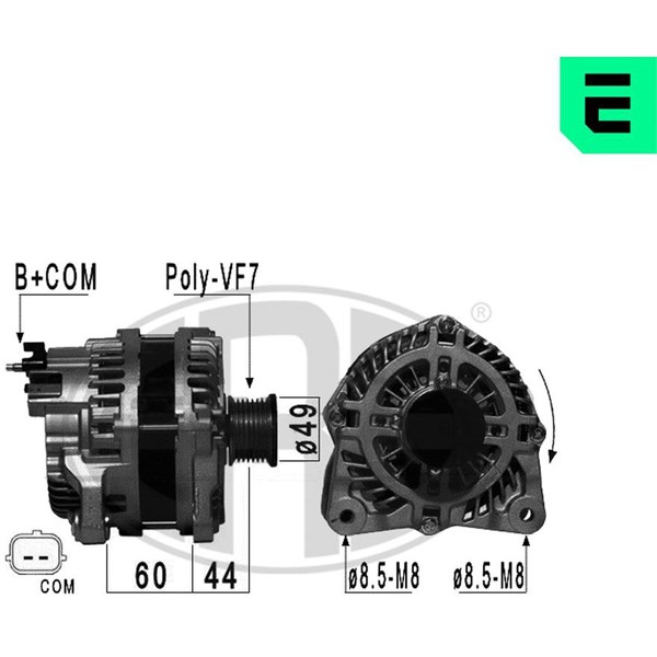 Generator 14V 185A