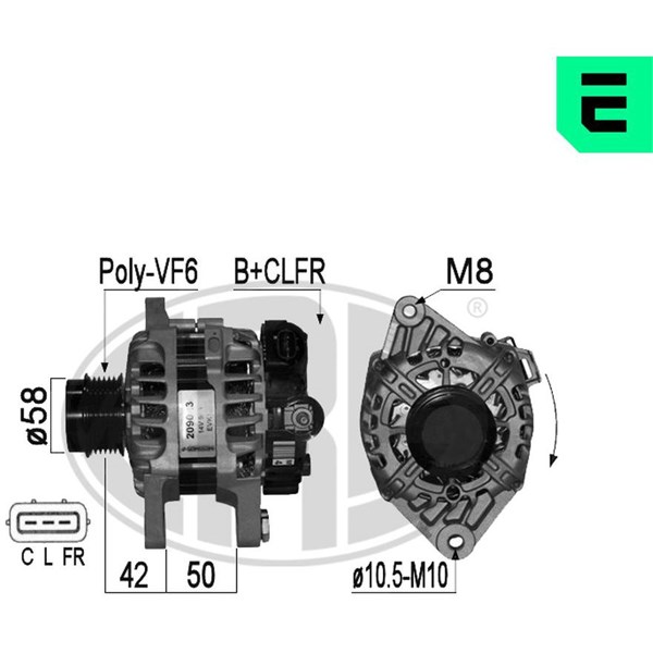 Generator 12V 90A