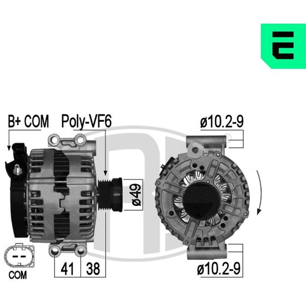 Generator 14V 180A