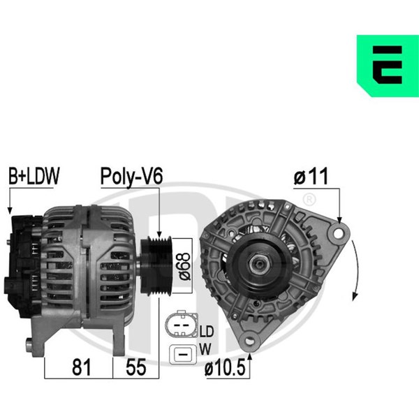 Generator 14V 120A