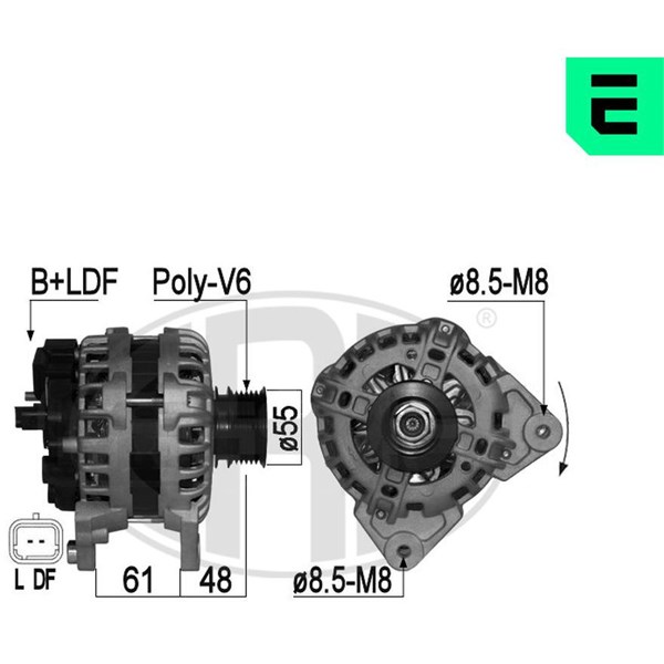 Generator 14V 90A