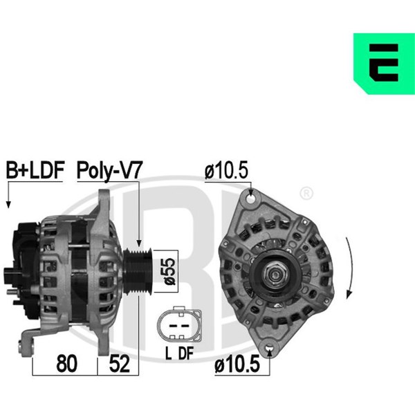 Generator 14V 110A