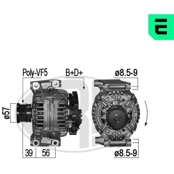 Generator 14V 120A
