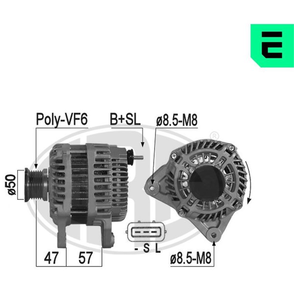 Generator 14V 110A
