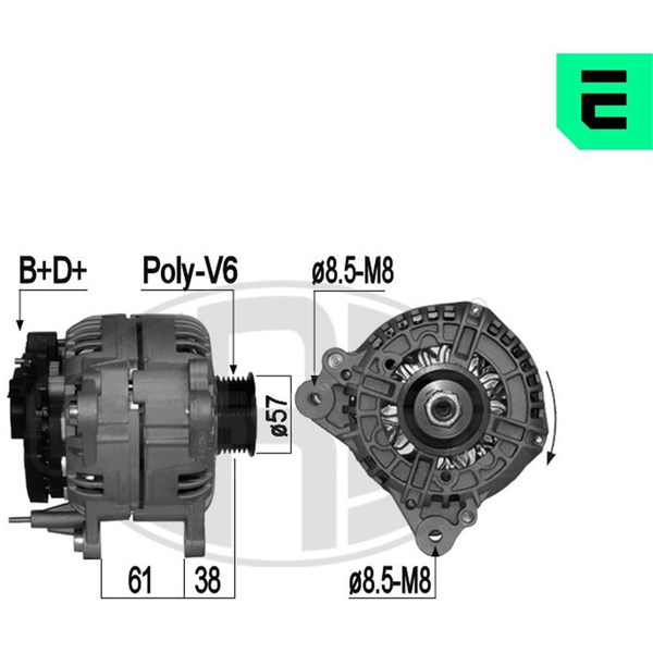 Generator 14V 120A
