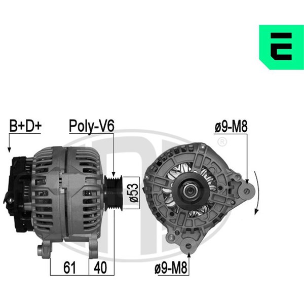 Generator 14V 120A