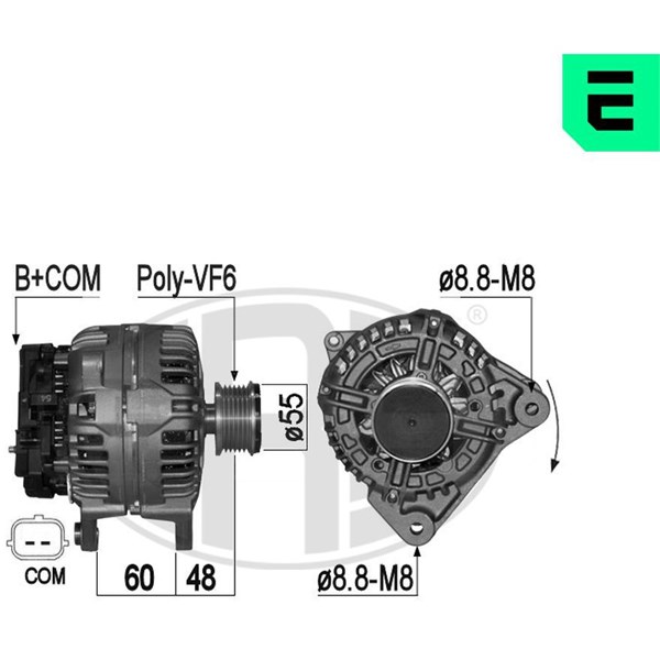 Generator 14V 120A