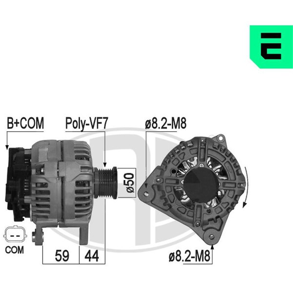 Generator 14V 120A