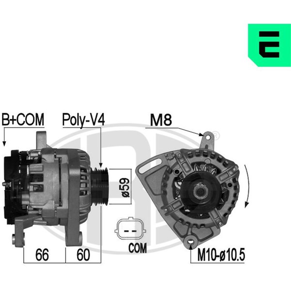 Generator 14V 86A