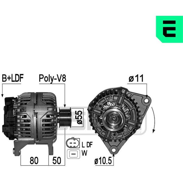 Generator 14V 120A