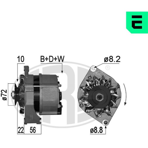 Generator 14V 70A