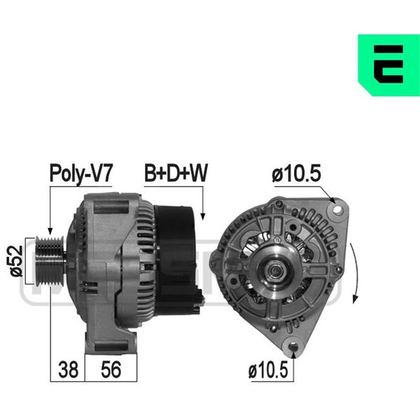 Generator 14V 80A