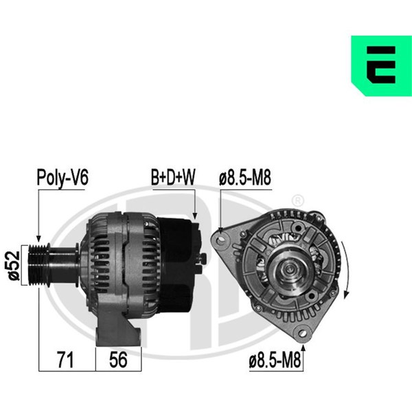 Generator 14V 90A