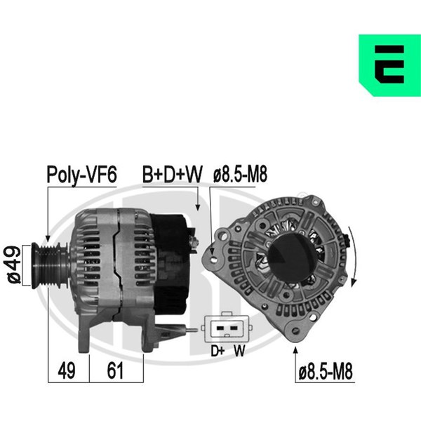 Generator 14V 70A