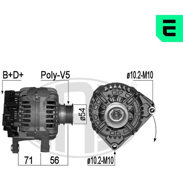 Generator 14V 120A