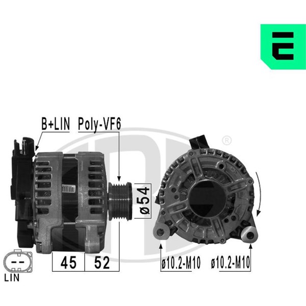 Generator 14V 180A
