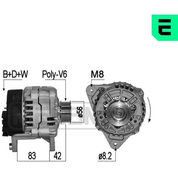 Generator 14V 70A
