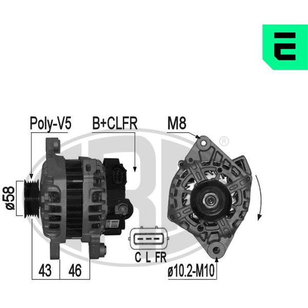 Generator 14V 90A