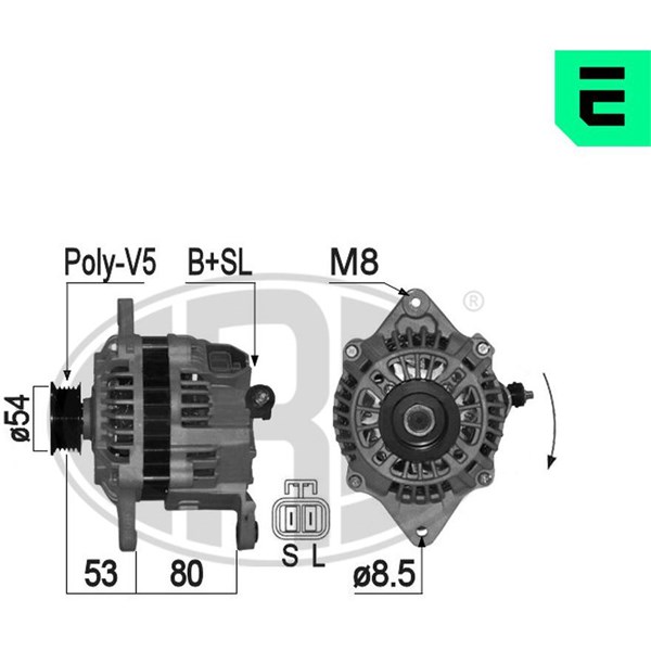 Generator 14V 75A