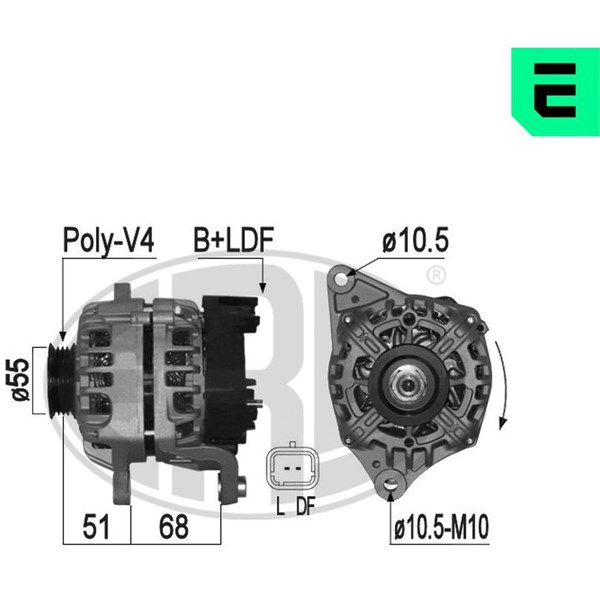 Generator 14V 80A