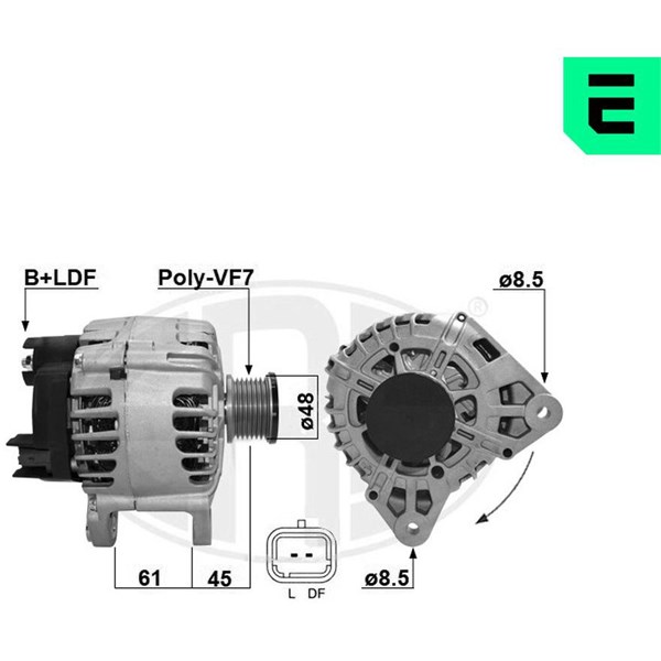 Generator 14V 120A