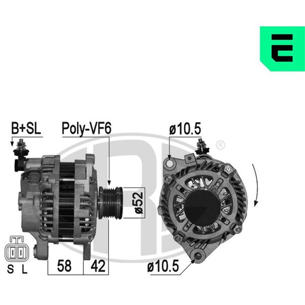 Generator 14V 110A