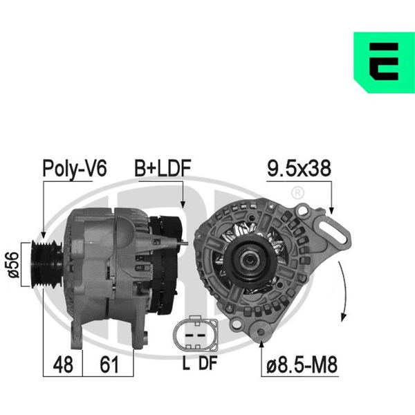 Generator 14V 70A